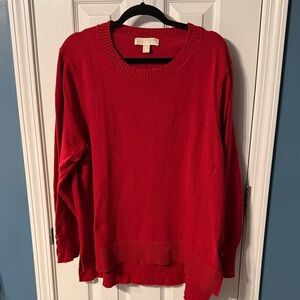 Michael Kors Red Crew Neck Sweater